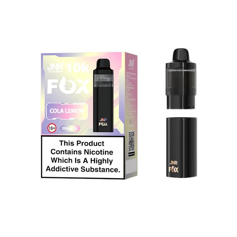 cola lemon jnr fox 10k prefilled pod