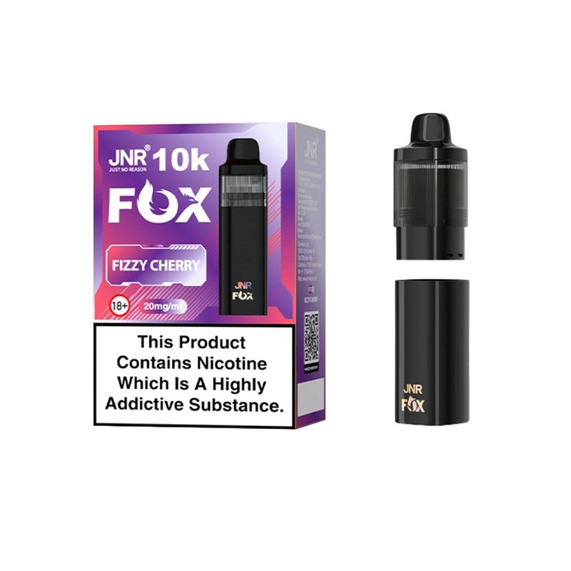 fizzy cherry jnr fox 10k prefilled pod