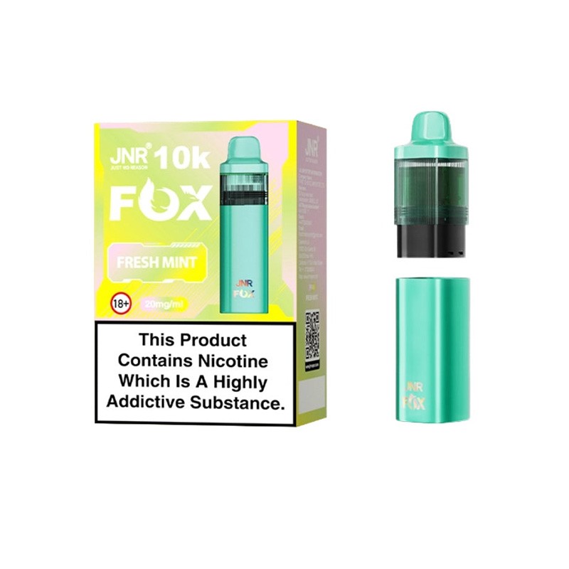 fresh mint jnr fox 10k prefilled pod