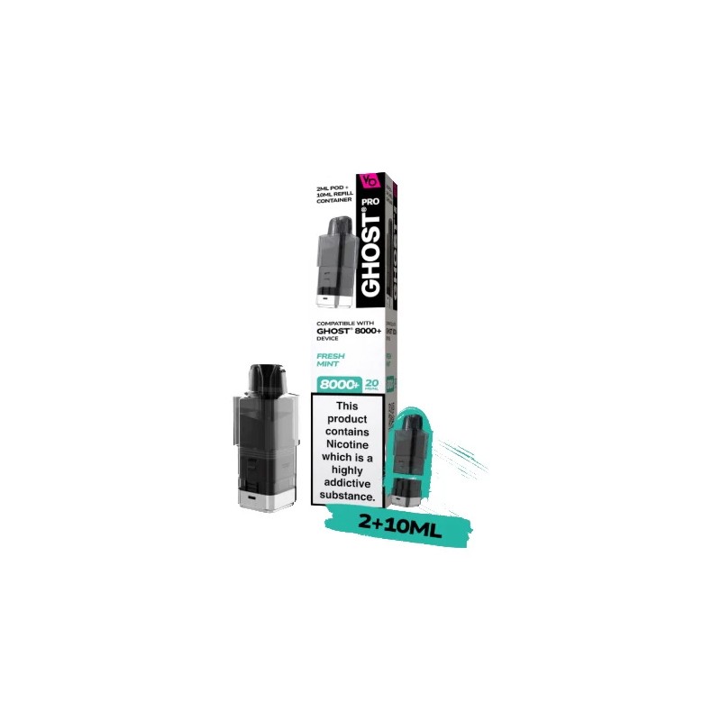 fresh mint vapes bars ghost pro prefilled pod