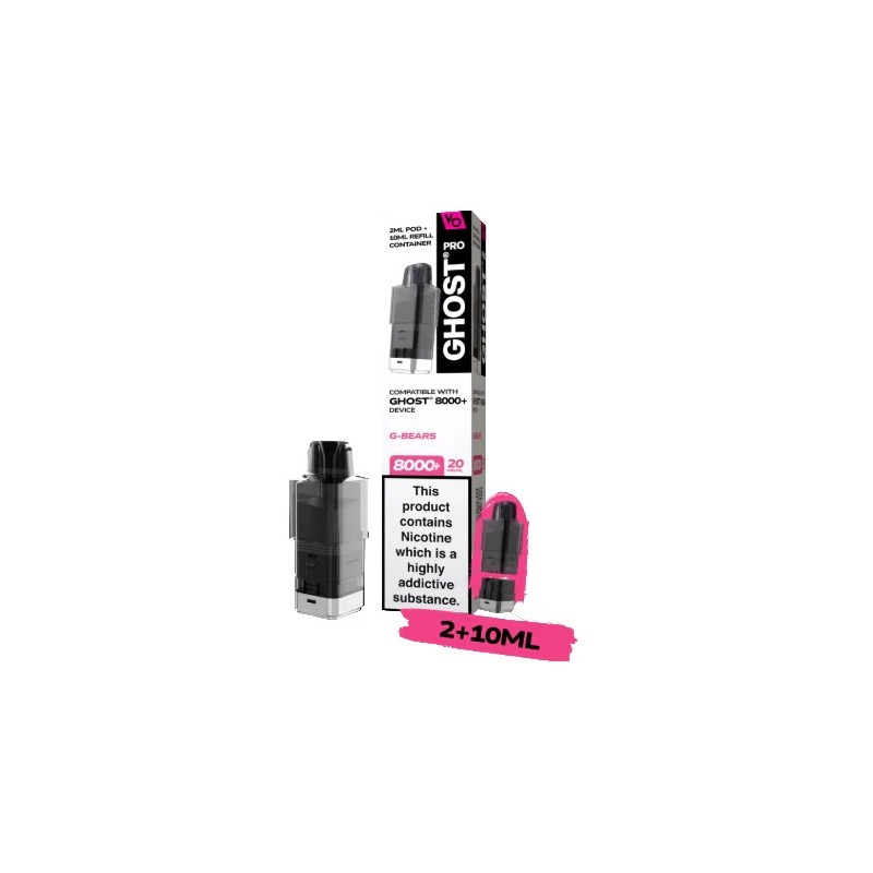 g-bears vapes bars ghost pro prefilled pod