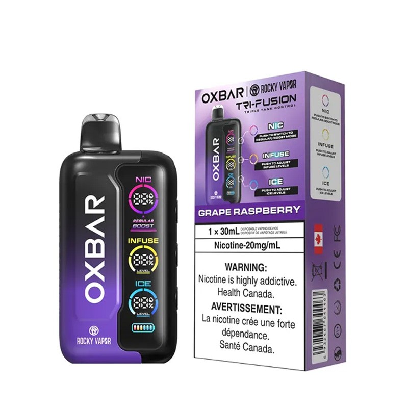 grape raspberry oxbar tri fusion 45k