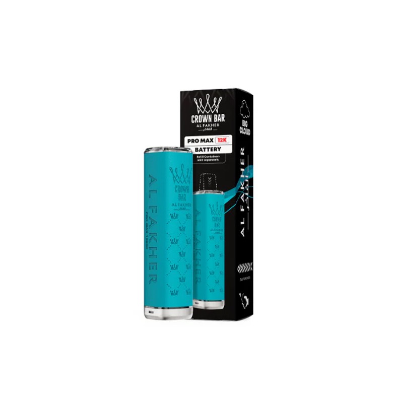 light blue al fakher pro max 12k pod battery