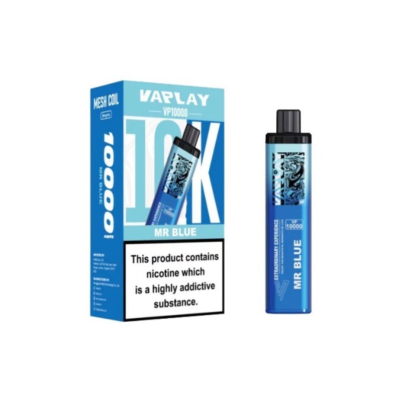 mr blue vaplay royal 10k prefilled pod kit