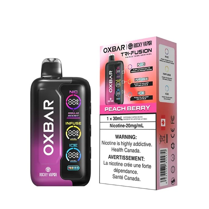 peach berry oxbar tri fusion 45k