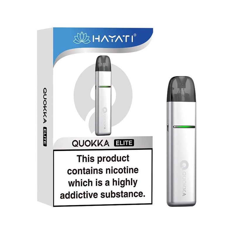 silver white hayati quokka elite pod kit