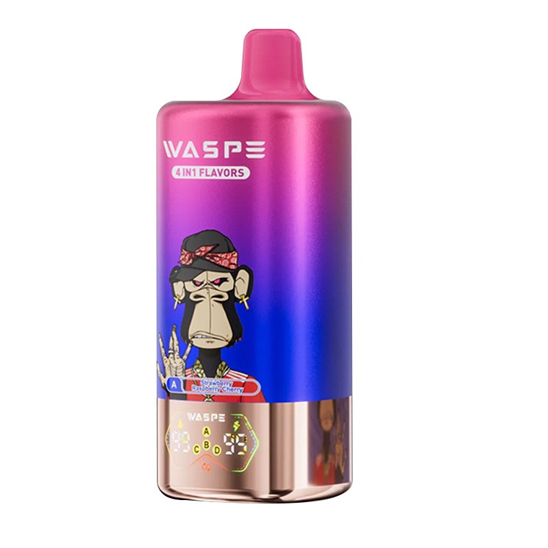 strawberry raspberry cherry/crazy cherry ice/blue cherry ice/cola ice waspe 4 in 1 100k prefilled kit