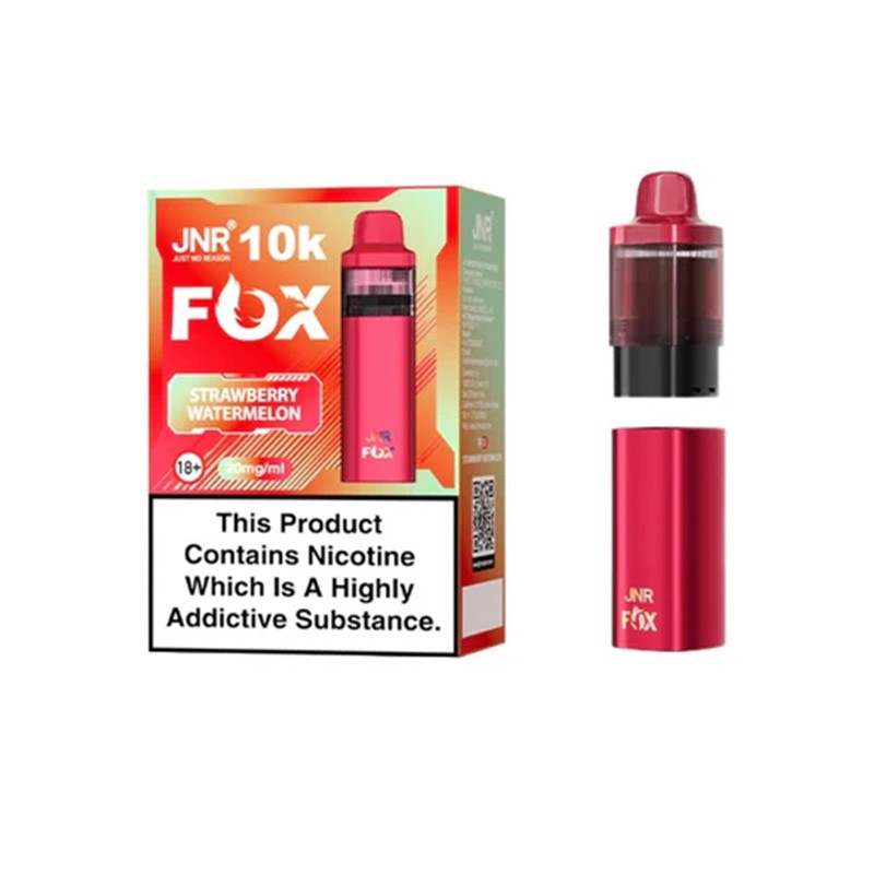 strawberry watermelon jnr fox 10k prefilled pod