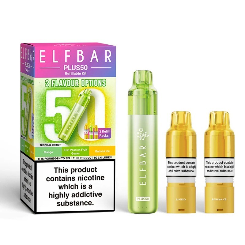 tropical edition elf bar plus 50 prefilled pod kit