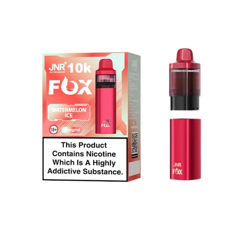 watermelon ice jnr fox 10k prefilled pod
