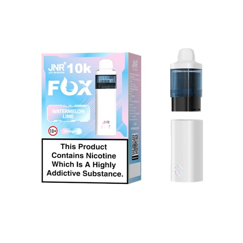 watermelon lime jnr fox 10k prefilled pod