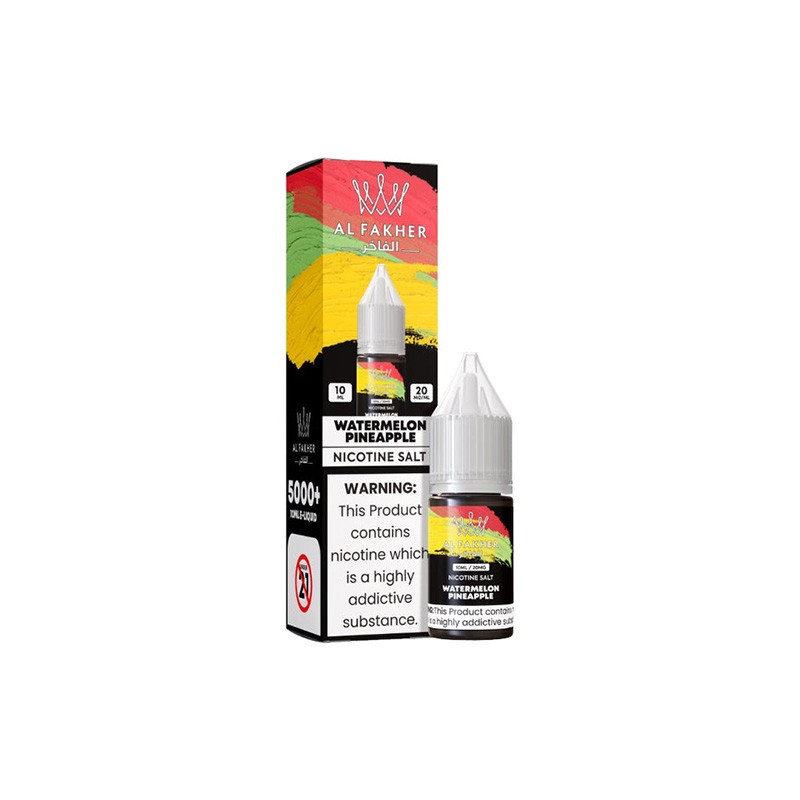 watermelon pineapple al fakher nicotine salt e-liquid