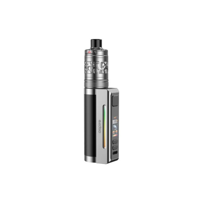 black & silver aspire zelos m80 kit