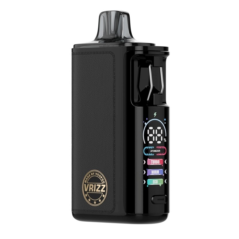 black leather voopoo vrizz 2 pod kit