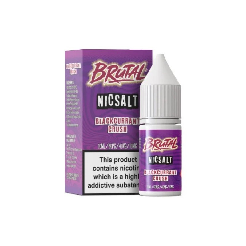 blackcurrant crush just juice brutal drinks nic salt 40vg