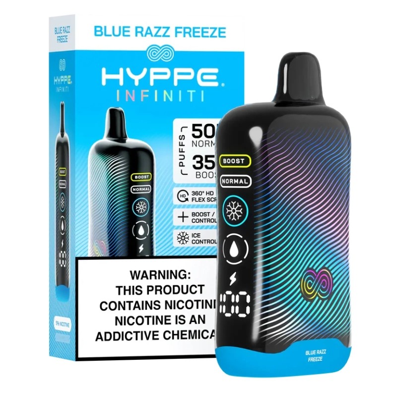 blue razz freeze hyppe infiniti 50k
