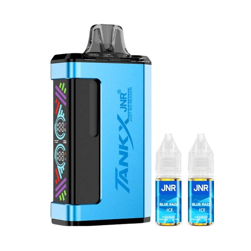 blue razz ice jnr tank x 36k refillable kit