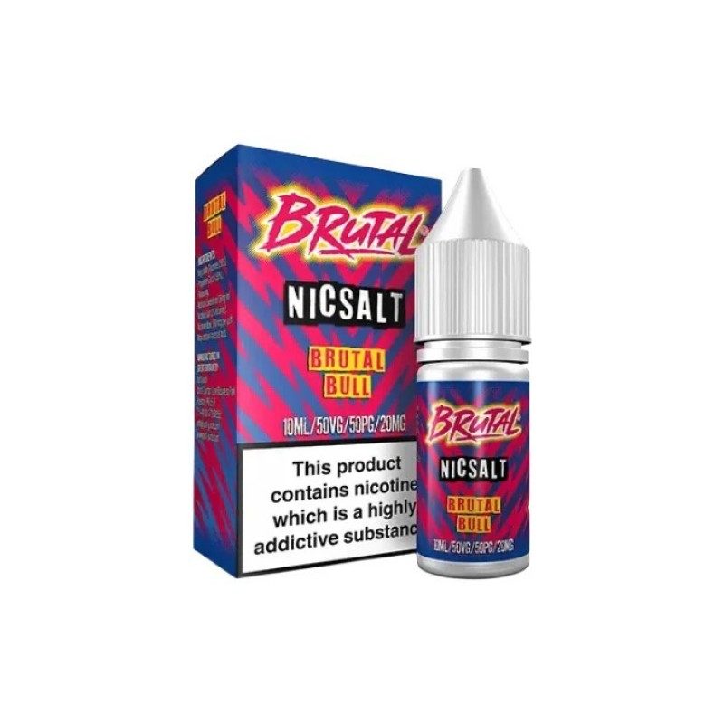 brutal bull 20mg just juice brutal drinks nic salt 50vg