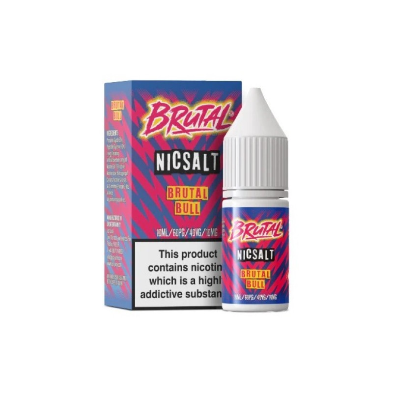brutal bull just juice brutal drinks nic salt 40vg