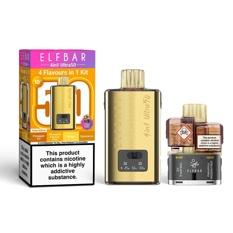 Yellow Edition Elf Bar 4 in 1 Ultra 50