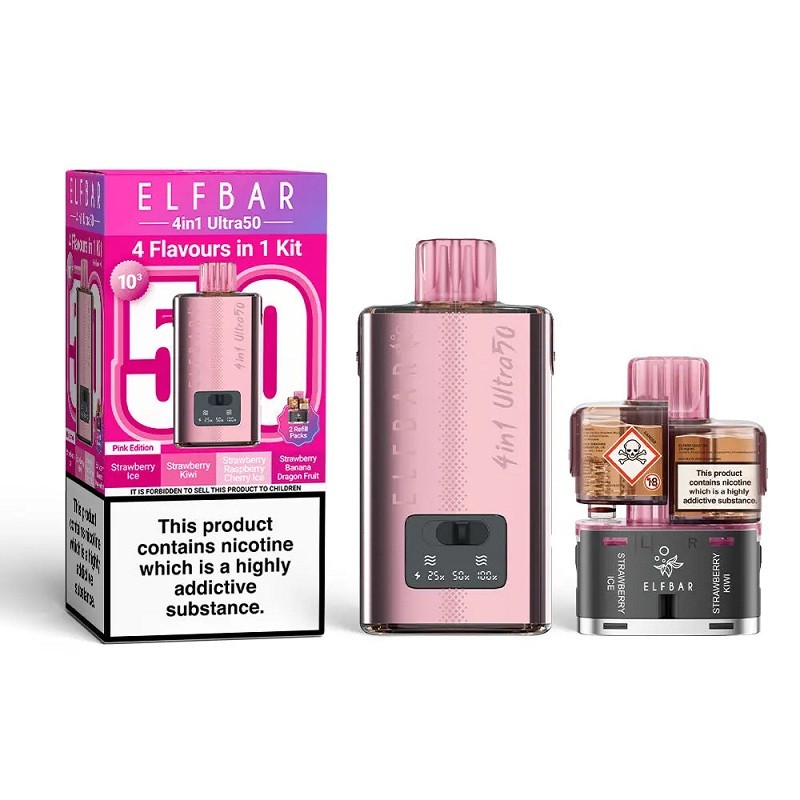 Pink Edition Elf Bar 4 in 1 Ultra 50