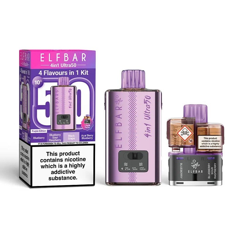 Purple Edition Elf Bar 4 in 1 Ultra 50