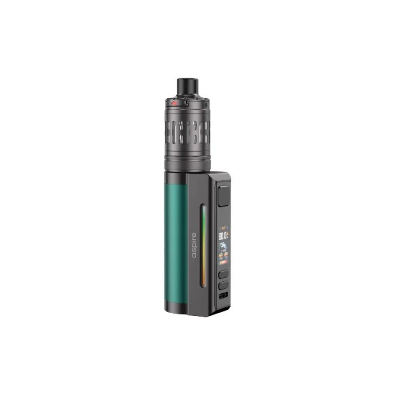 green & gun metal aspire zelos m80 kit