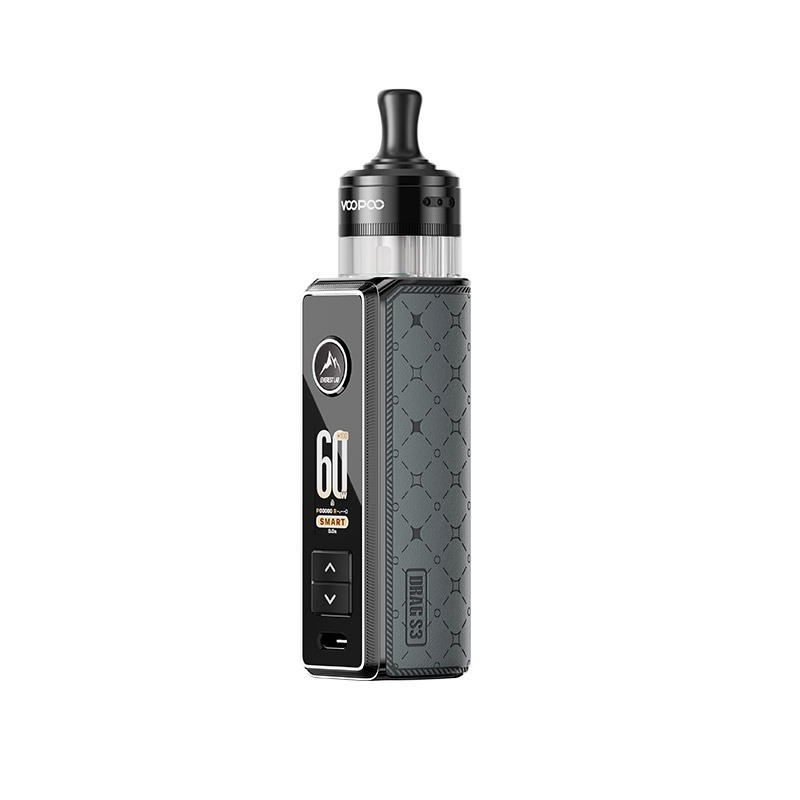 metal gray voopoo drag s3 pod mod kit