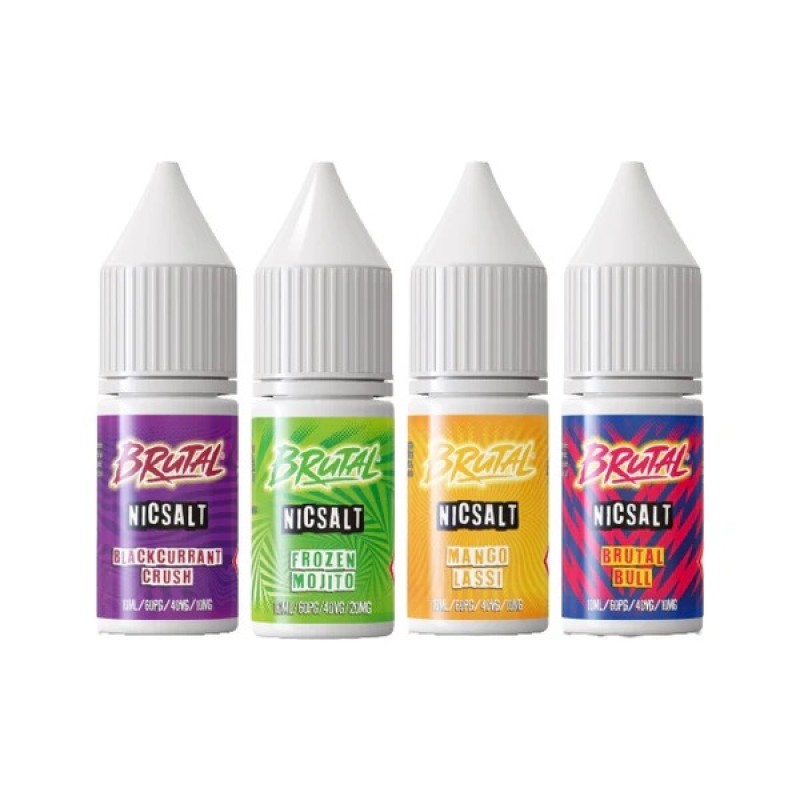 brutal drinks nicotine salt e-liquid 10ml 40vg 60pg