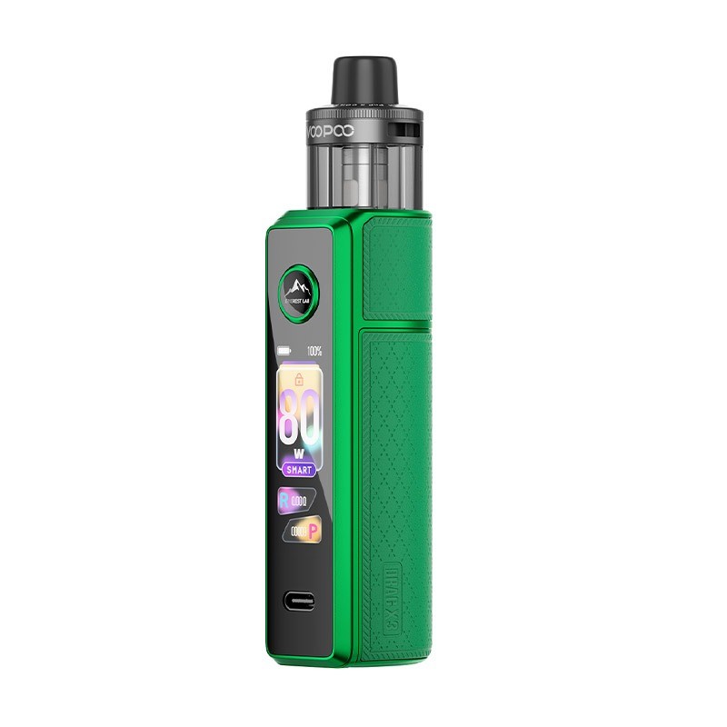 moss green voopoo drag x3 vape mod kit