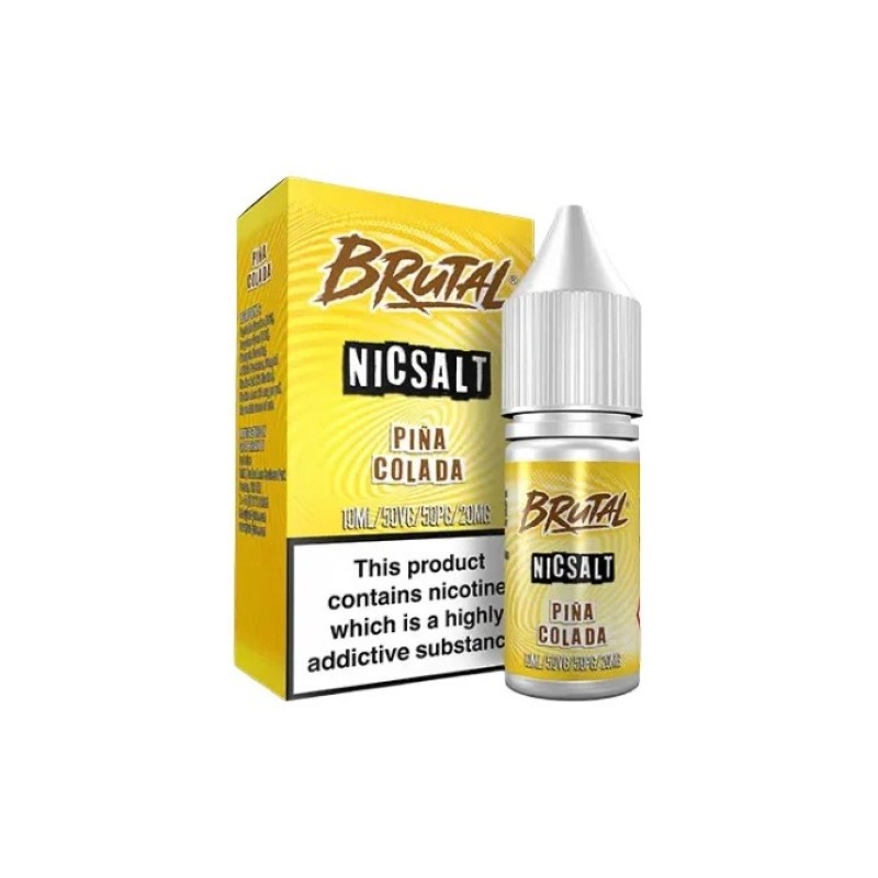 pina colada 20mg just juice brutal drinks nic salt 50vg