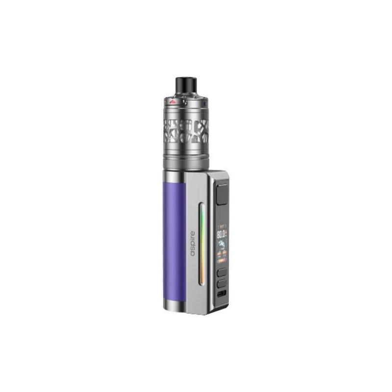 purple & silver aspire zelos m80 kit