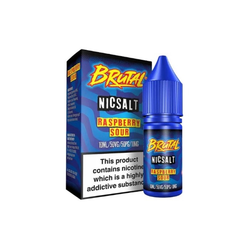 raspberry sour just juice brutal drinks nic salt 50vg