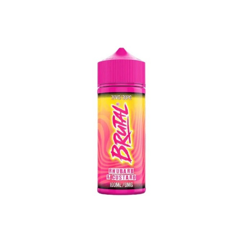 rhubard & custard just juice brutal drinks shortfill