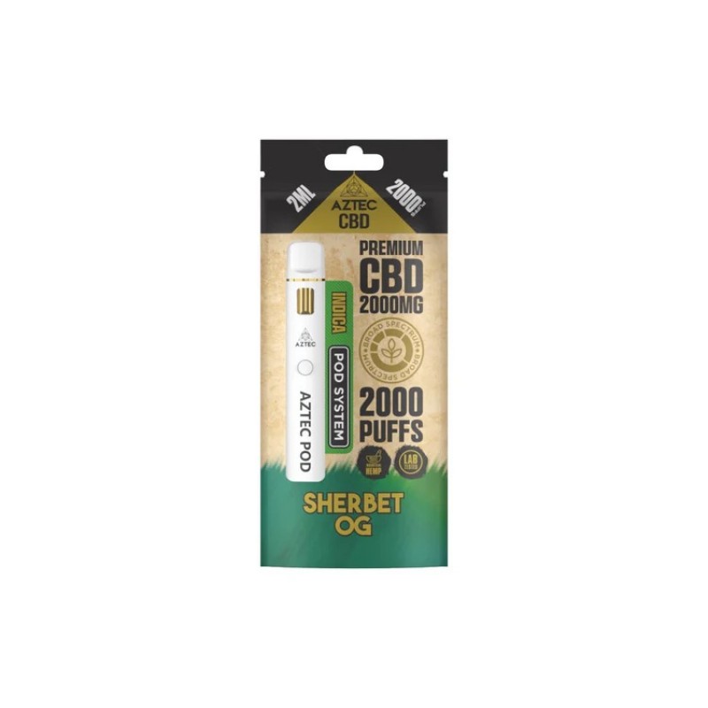 sherbet og aztec cbd 2000mg broad spectrum