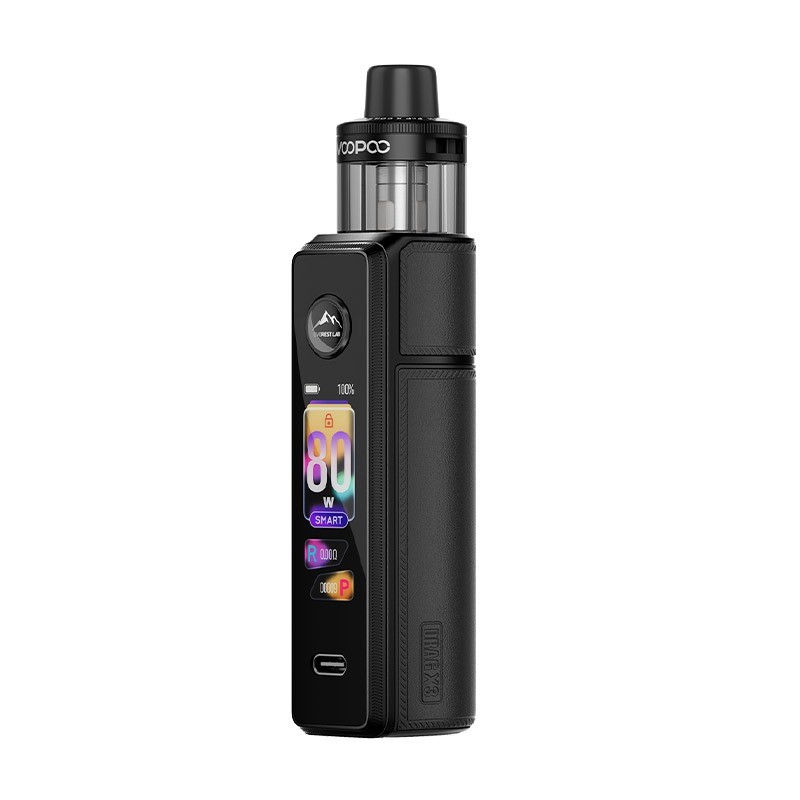 spray black voopoo drag x3 vape mod kit