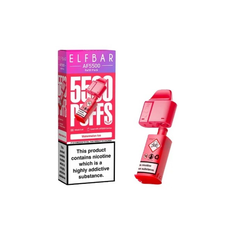 watermelon ice elf bar af5500 prefilled pod