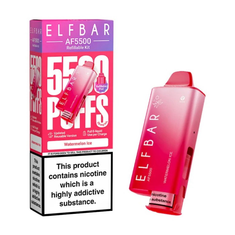 watermelon ice elf bar af5500 prefilled kit
