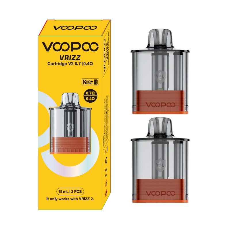0.4ohm/0.7ohm voopoo vrizz v2 pod cartridge