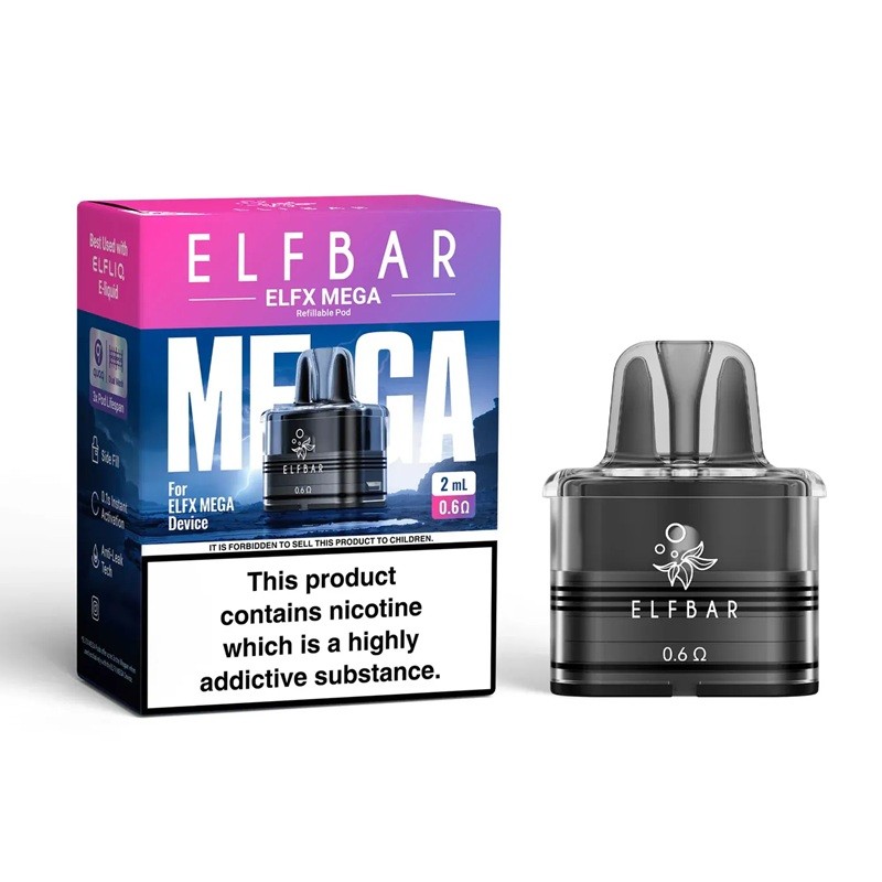 0.6ohm elf bar elfx mega pod