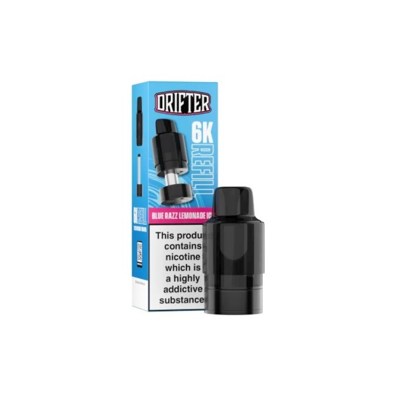 blue razz lemonade ice drifter bar 6000 pod