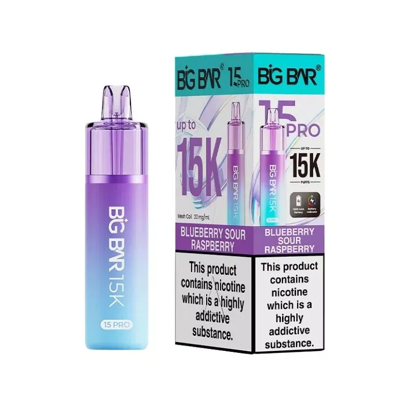 blueberry sour raspberry big bar 15 pro kit
