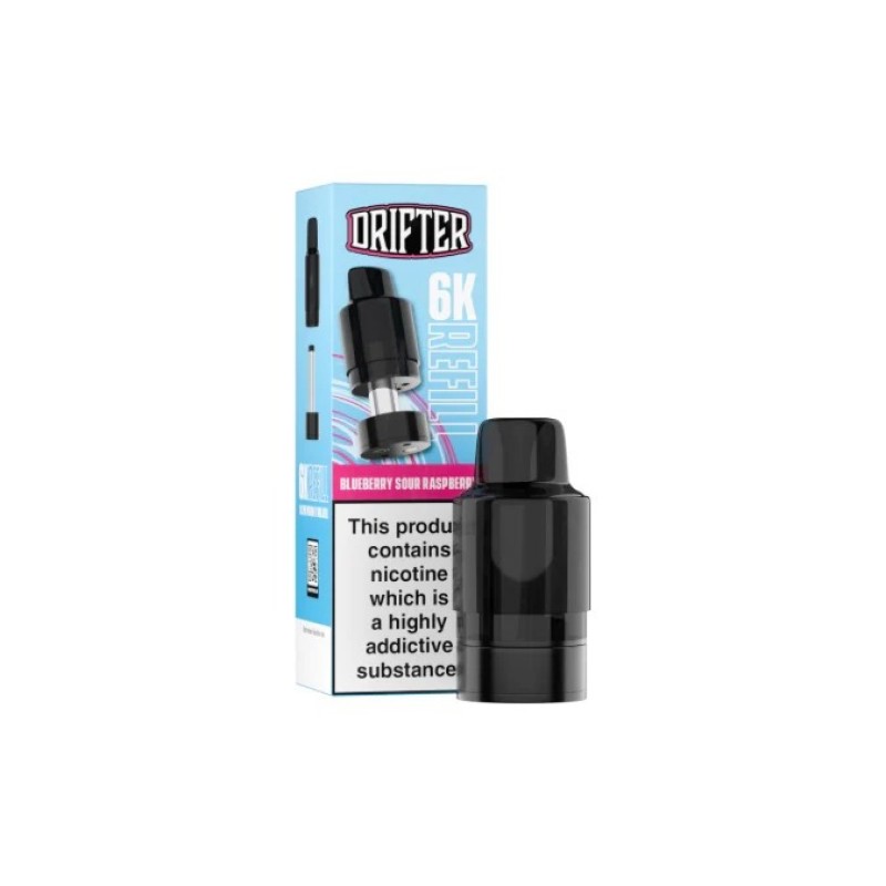 blueberry sour raspberry drifter bar 6000 pod