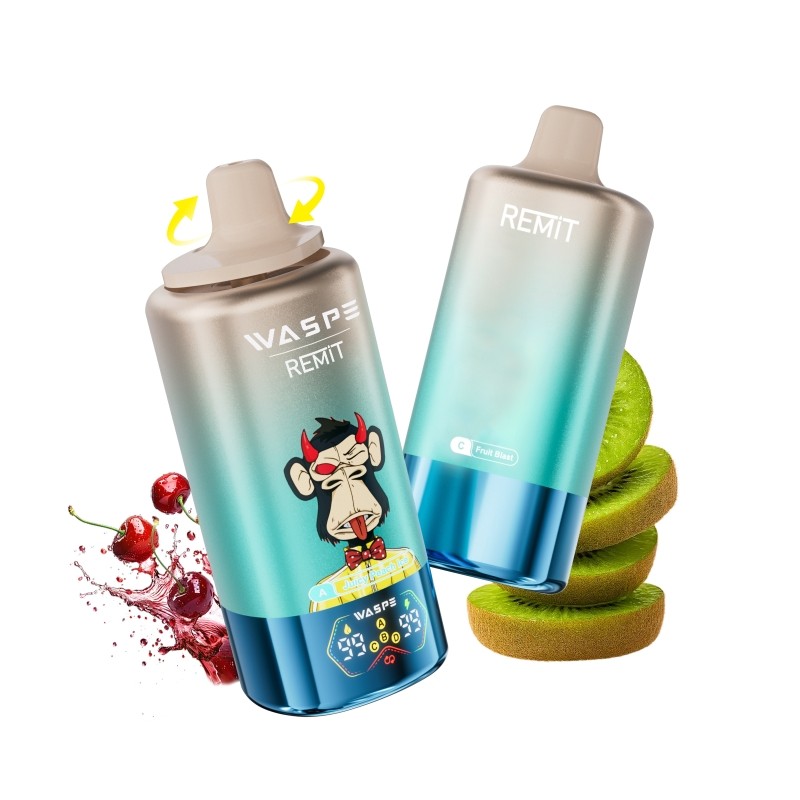 juicy peach ice & tropical fruit & fruit blast & peach berry waspe & remit 4 in 1 100k