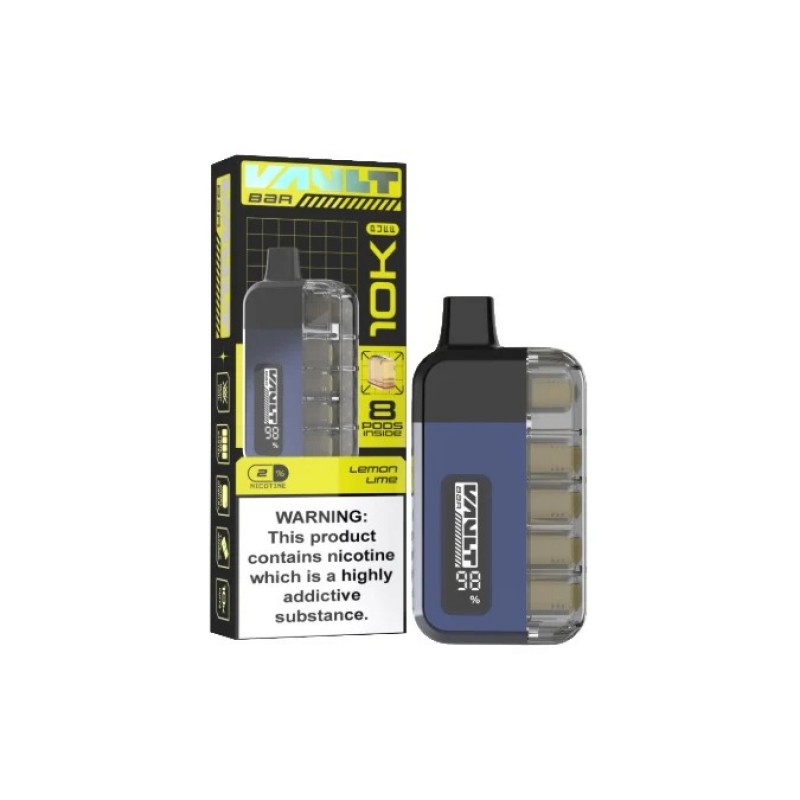 lemon lime vault bar 10k prefilled pod kit
