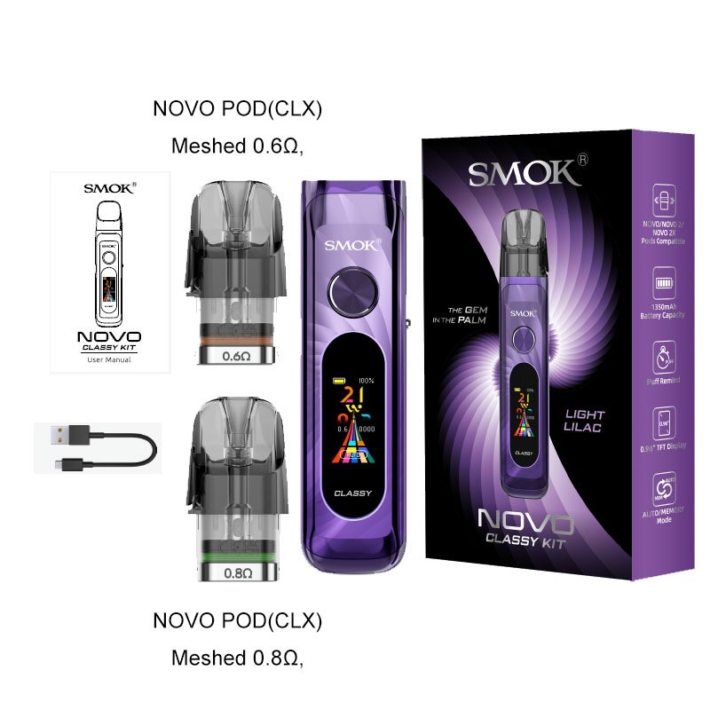 smok novo classy pod kit package
