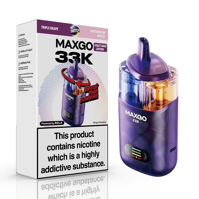 triple grape & watermelon breeze RELX MAXGO Combo 33K