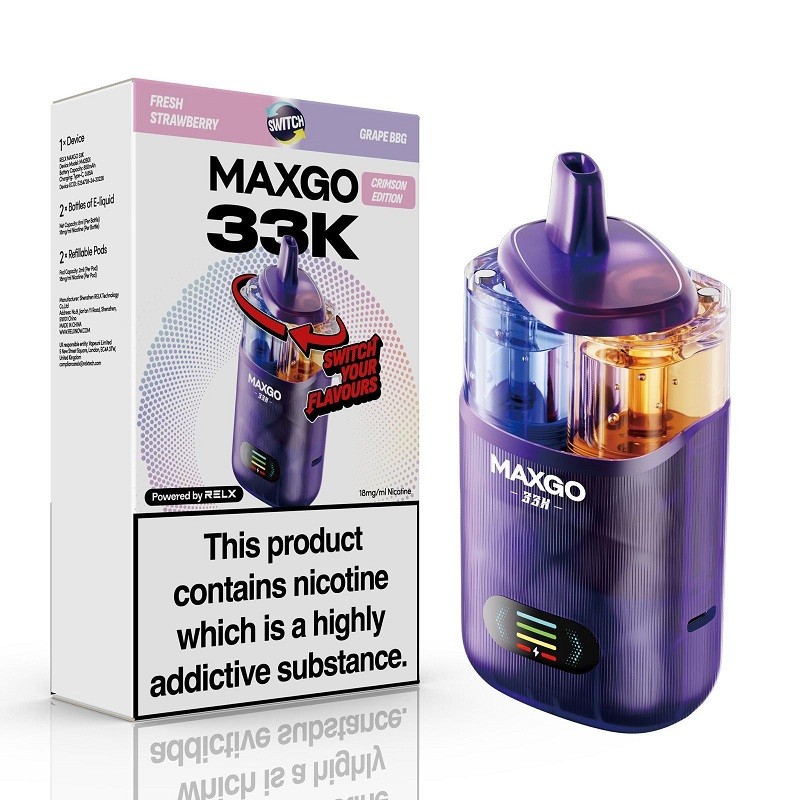 fresh strawberry & grape bbg RELX MAXGO Combo 33K