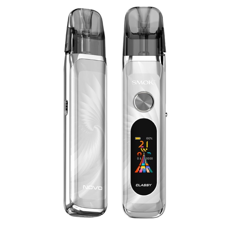 silver white smok novo classy pod kit