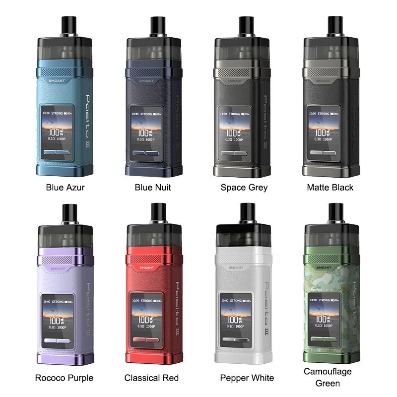smoant pasito 3 pod mod kit all colours